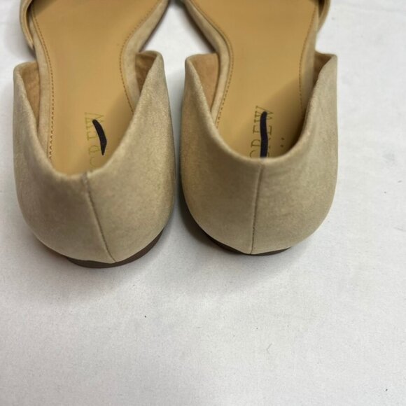 J.Crew $118 Zoe Sueded D'Orsay Flat Saddle Brown Size 7 BH954 - Picture 5 of 8